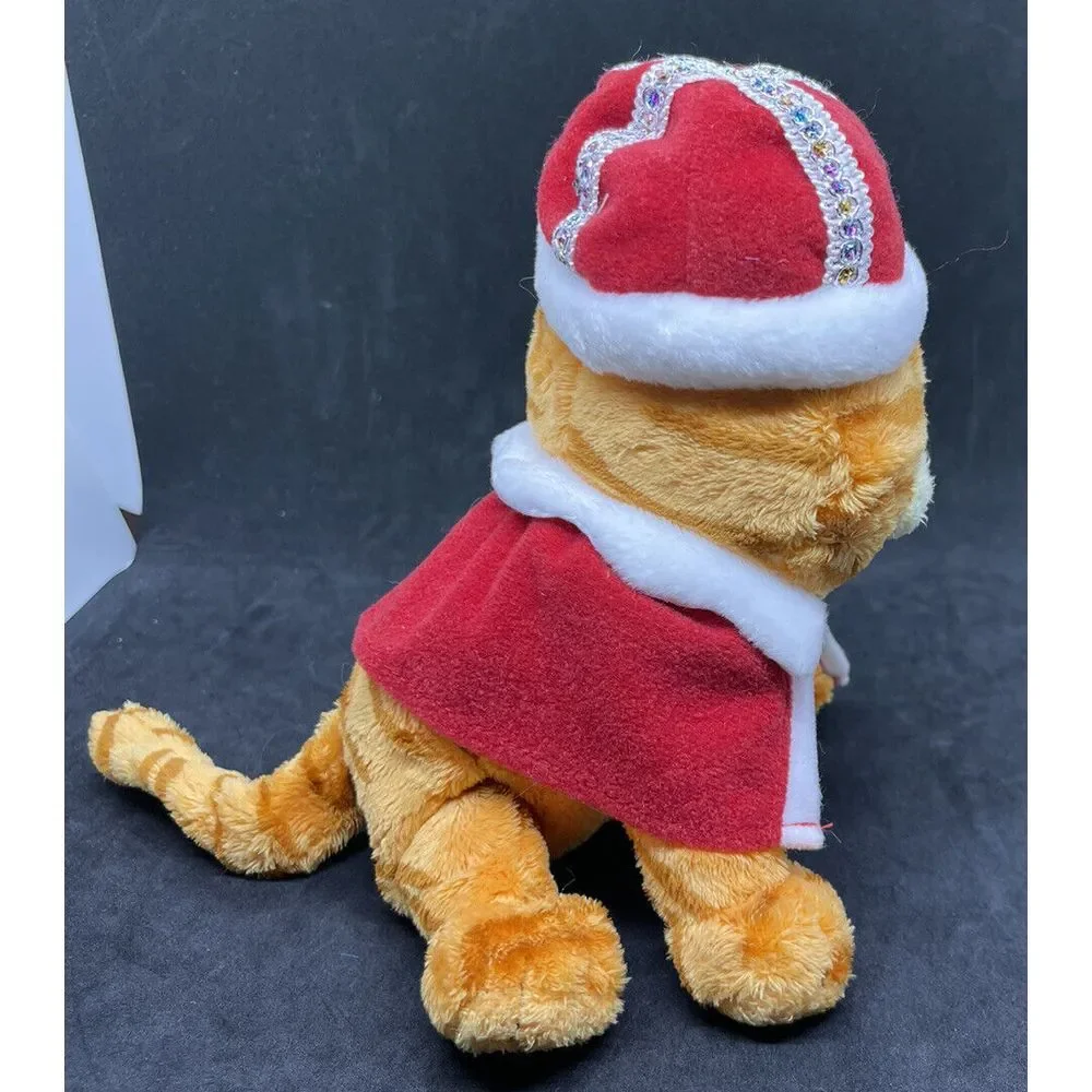 Vintage Garfield His‎ Majesty TY Beanie Babies Plush Stuffed Toy King MWMT